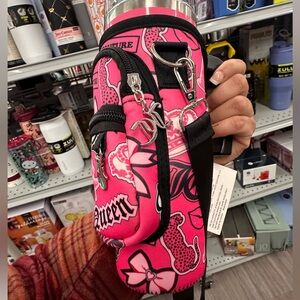 Juicy Couture Pink Tumbler w/ Juicy Couture Phone Holder and Pouch